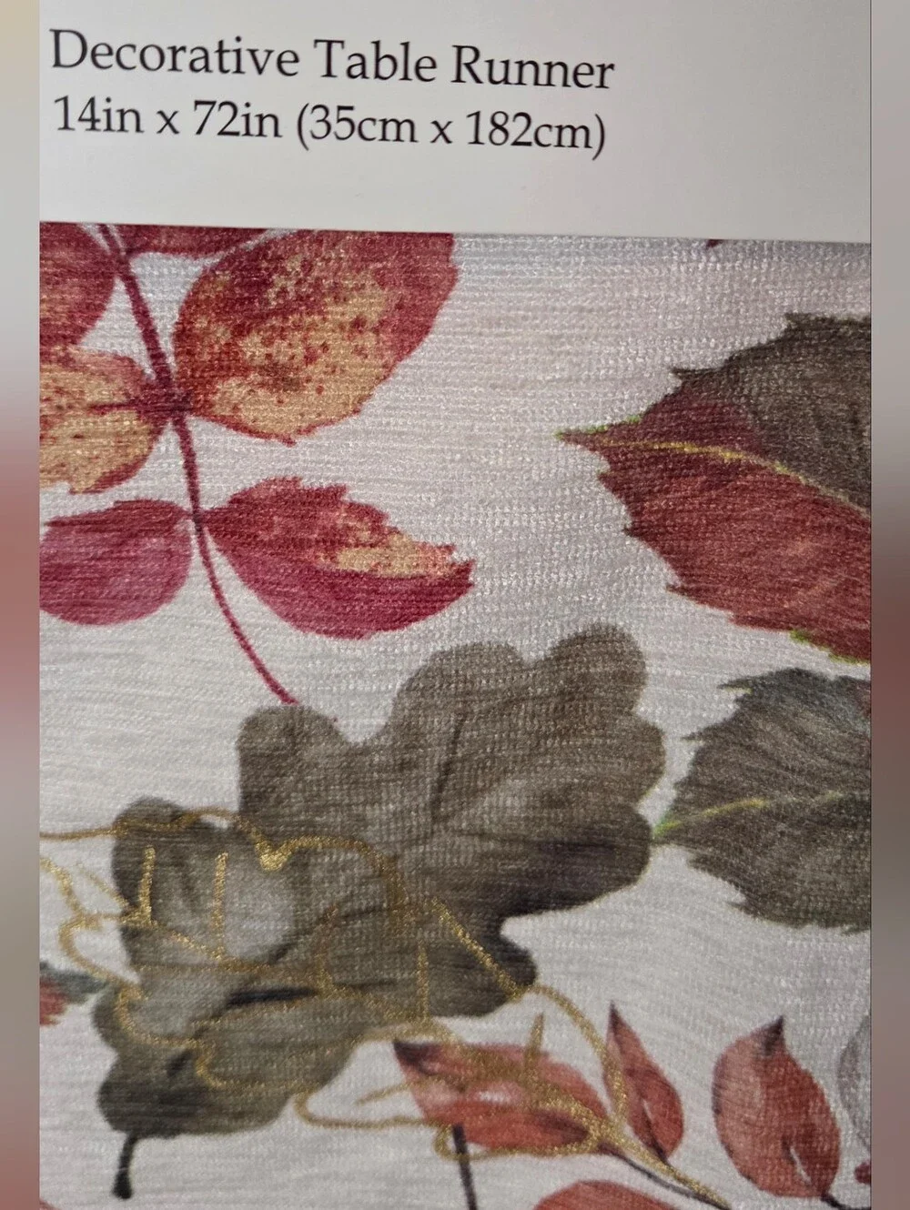 Mireille Designs Handmade Autumn Leaf Decorative Table Runner